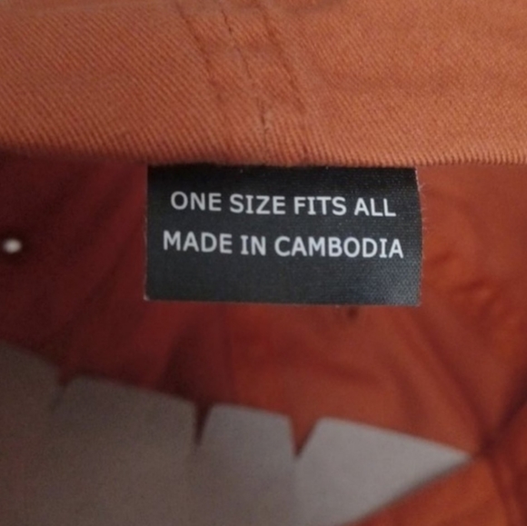 Texas adjustable baseball hat orange with State of Texas Embordered in white new - Picture 6 of 13